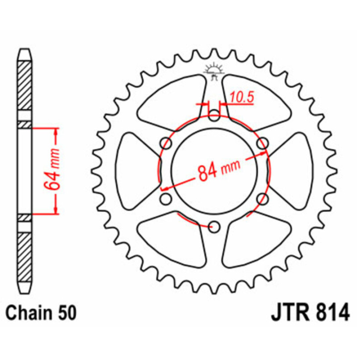 Couronne JT SPROCKETS Acier Standard - 530 JTR814.33