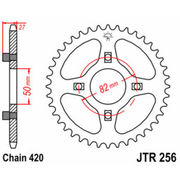 Couronne JT SPROCKETS Acier Standard - 420 JTR256.38