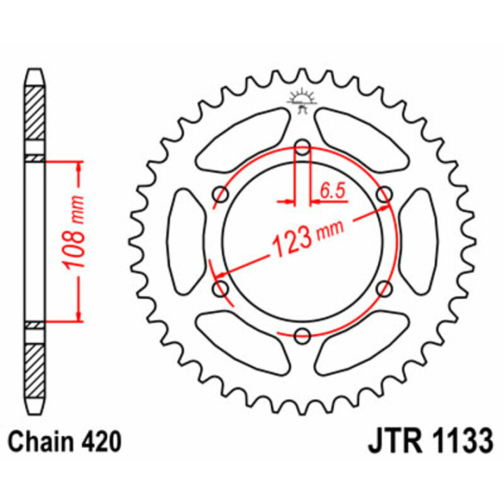 Couronne JT SPROCKETS Acier Standard - 420 JTR1133.59