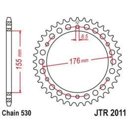Couronne JT SPROCKETS Acier Standard - 530 JTR2011.44