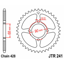 Couronne JT SPROCKETS Acier Standard - 428 JTR241.53