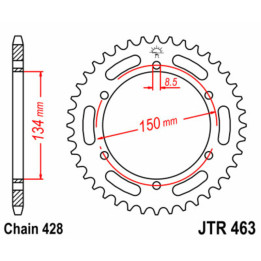 Couronne JT SPROCKETS Acier Standard - 428 JTR463.50
