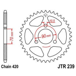 Couronne JT SPROCKETS Acier Standard - 420 JTR239.47