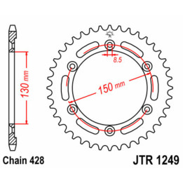 Couronne JT SPROCKETS Acier Standard - 428 JTR1249.51