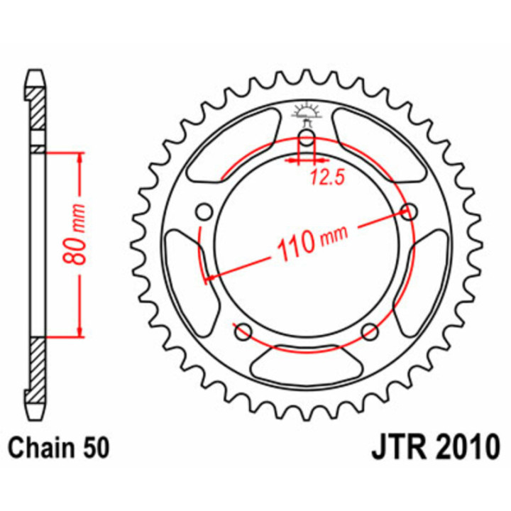 Couronne JT SPROCKETS Acier Standard - 530 JTR2010.43