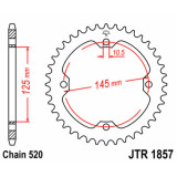 Couronne JT SPROCKETS Acier Standard - 520 JTR1857.45
