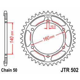 Couronne JT SPROCKETS Acier Standard - 530 JTR502.44