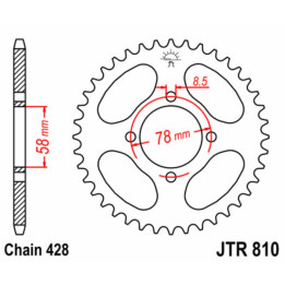 Couronne JT SPROCKETS Acier Standard - 428 JTR810.47
