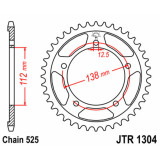 Couronne JT SPROCKETS Acier Standard - 525 JTR1304.43
