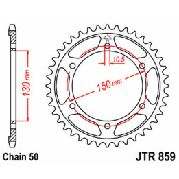 Couronne JT SPROCKETS Acier Standard - 530 JTR859.47