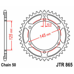 Couronne JT SPROCKETS Acier Standard - 530 JTR865.46