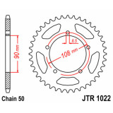 Couronne JT SPROCKETS Acier Standard - 530 JTR1022.40