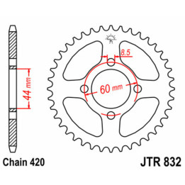 Couronne JT SPROCKETS Acier Standard - 420 JTR832.39