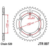 Couronne JT SPROCKETS acier anti-boue - 520 JTR897.52SC