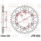 Couronne JT SPROCKETS Acier Standard - 520 JTR853.44