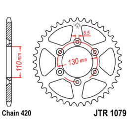 Couronne JT SPROCKETS Acier Standard - 420 JTR1079.62
