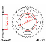 Couronne JT SPROCKETS Acier Standard - 420 JTR23.47 | Oxmoto