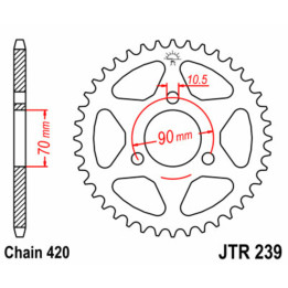 Couronne JT SPROCKETS Acier Standard - 420 JTR239.45