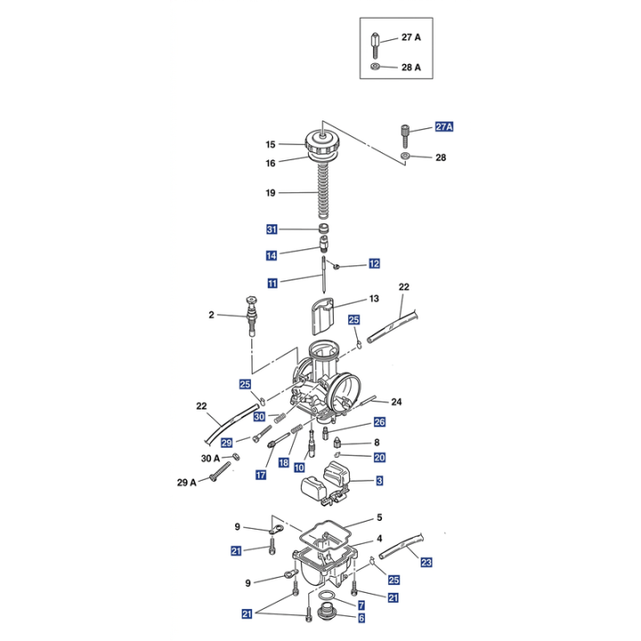 Carburateur Keihin PWK33 standard | Oxmoto