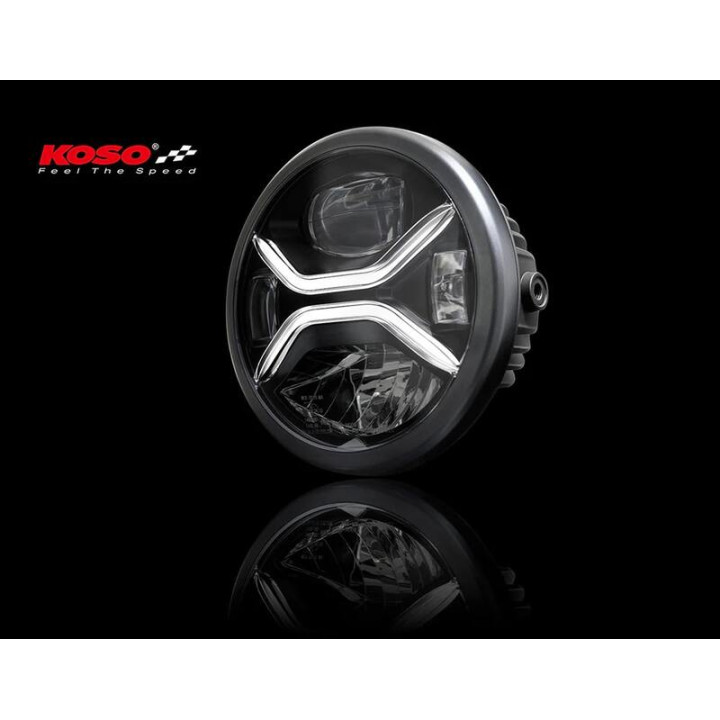 Insert de phare LED KOSO XENITH - fixation latérale | Oxmoto