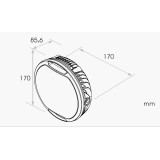 Phare LED KOSO Thunderbolt 170mm | Oxmoto