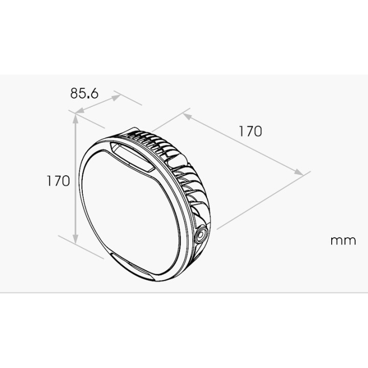 Phare LED KOSO Thunderbolt 170mm | Oxmoto