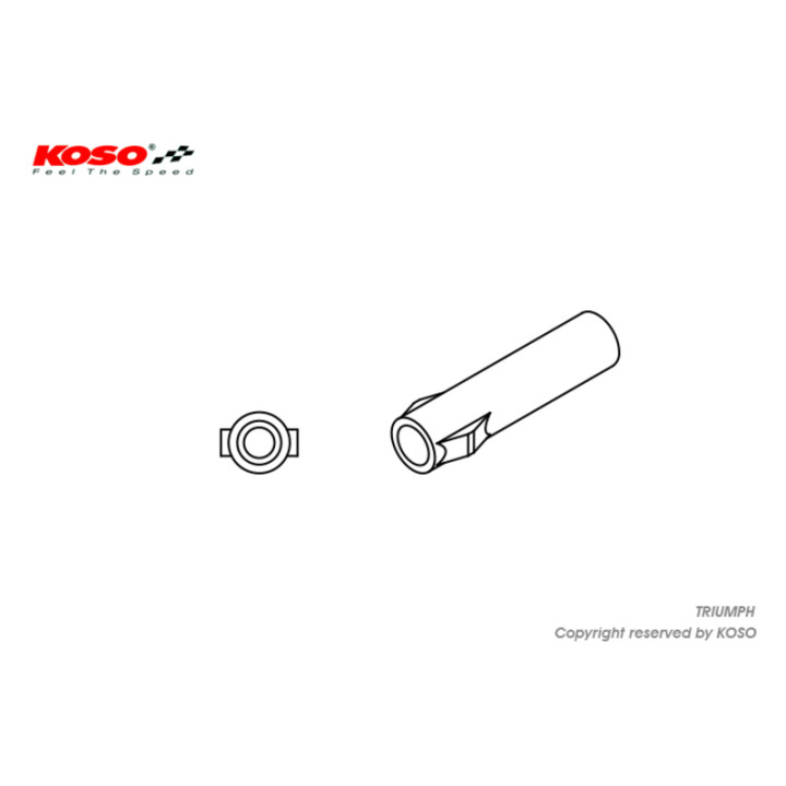Adaptateur clignotant KOSO Triumph | Oxmoto
