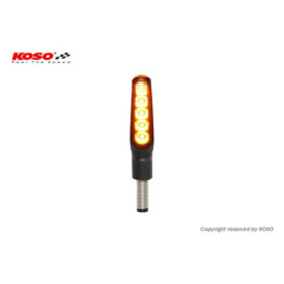 Clignotant Led KOSO GW-01 L'Unite - Noir | Oxmoto