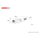 Clignotant Led KOSO GW-01 L'Unite - Noir | Oxmoto