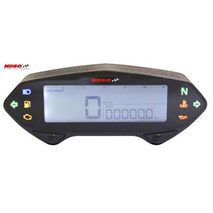 Compteur multifonctions KOSO DB-01RN LCD noir | Oxmoto