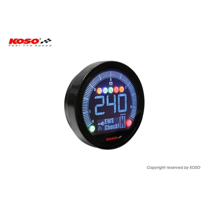 Compteur de vitesse multifonction KOSO DL-04 pour BMW R NineT - Plug and Play