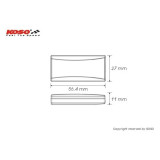 Thermomètre KOSO Superslim - rouge | Oxmoto