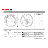 Compteur de vitesse multifonction KOSO DL-04 pour BMW R NineT - Plug and Play