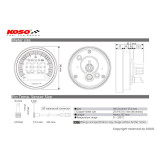 Compteur digital KOSO DL-04 - BMW R Nine T | Oxmoto