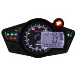Compteur de vitesse KOSO RX1N+ GP Style II multifonctions fond noir universel