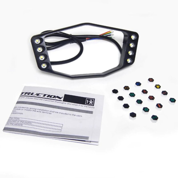 Kit cadre + voyants de compteur Koso DB02 / DB02R | Oxmoto