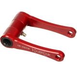 Kit de rabaissement de selle Koubalink (44.5 - 50.8 mm) rouge - Honda CRF150F / 230F