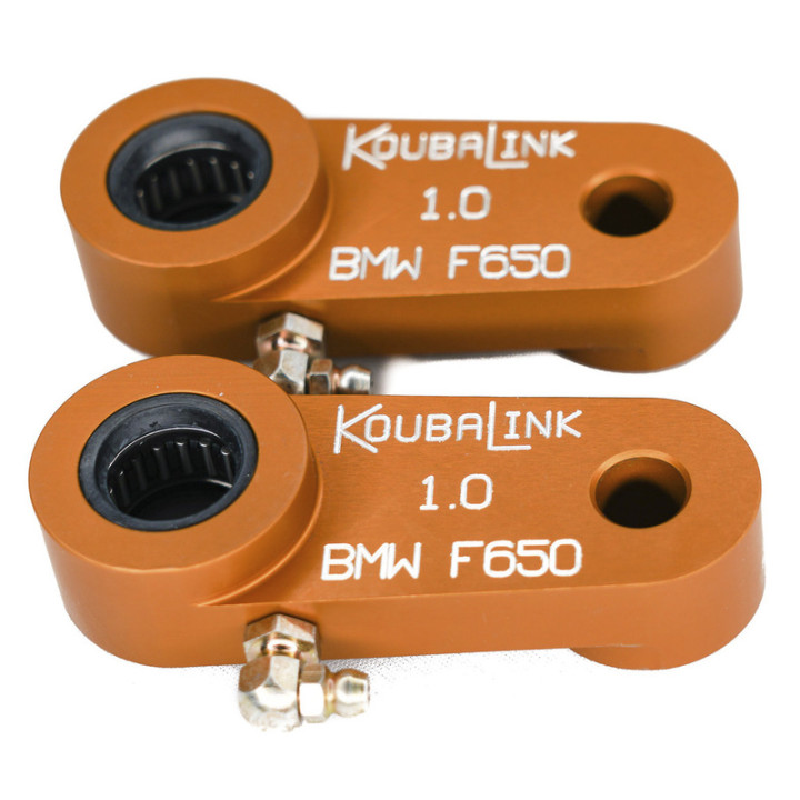 Kit de rabaissement de selle Koubalink (25.4 mm) orange - BMW F650 Funduro