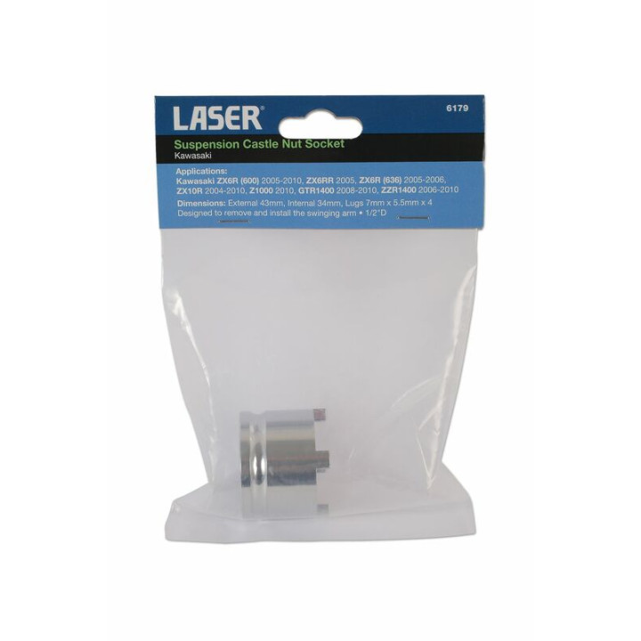 Douille à créneau LASER TOOLS bras oscillant Kawasaki 6179