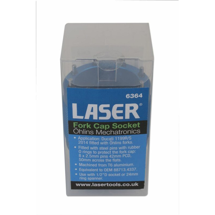 Douille à créneau LASER TOOLS dessus de fourche Öhlins Mechatronics