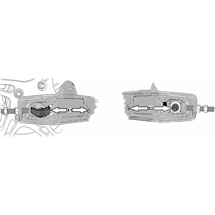 Outil alignement de roue arrière LASER TOOLS Triumph