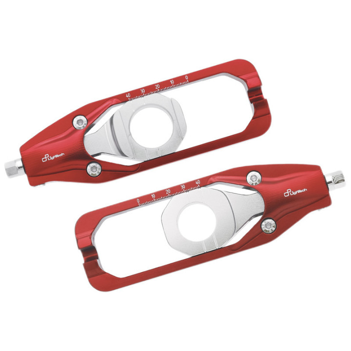 Tendeur de chaîne Lightech - Rouge TESU009ROS | Oxmoto