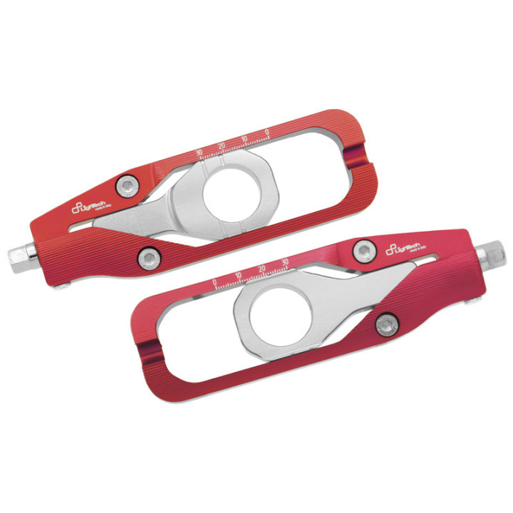 Tendeur de chaîne Lightech - Rouge TEKA003ROS | Oxmoto