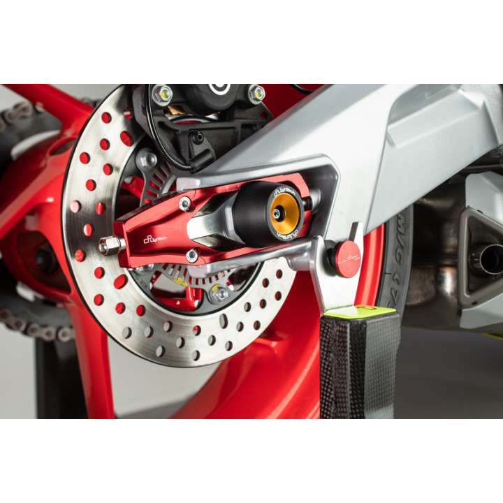 Tendeur de chaîne Lightech - Rouge TEAP004ROS | Oxmoto