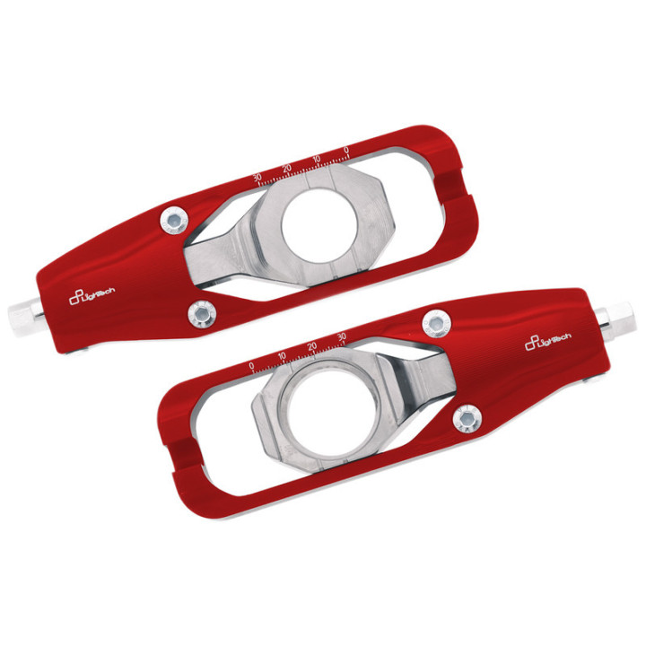 Tendeur de chaîne Lightech - Rouge TEHO004ROS | Oxmoto