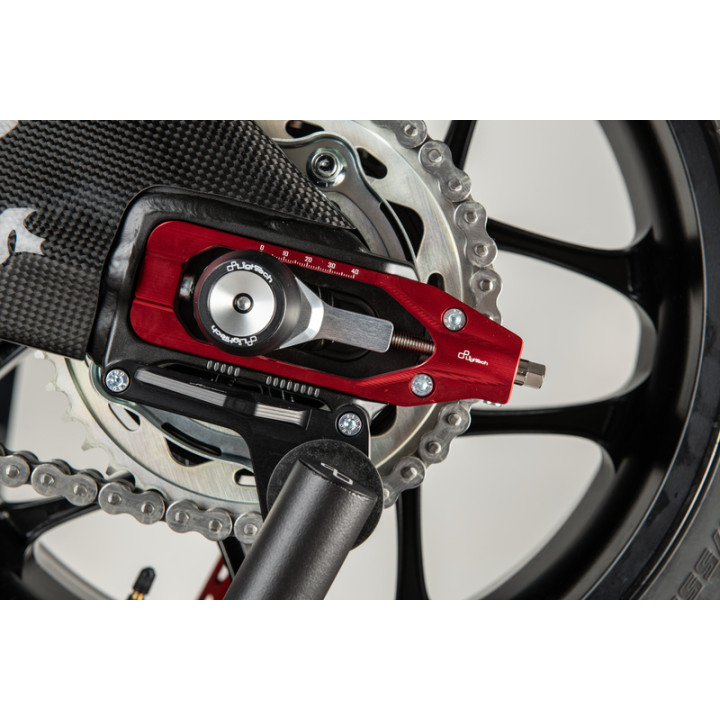 Tendeur de chaîne Lightech - Rouge TEYA005ROS | Oxmoto