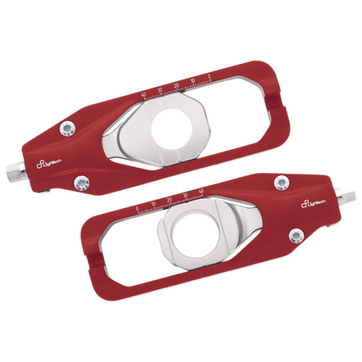 Tendeur de chaîne Lightech - Rouge TEYA005ROS | Oxmoto