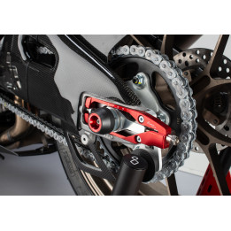 Tendeur de chaîne Lightech - Rouge TEAP003ROS | Oxmoto