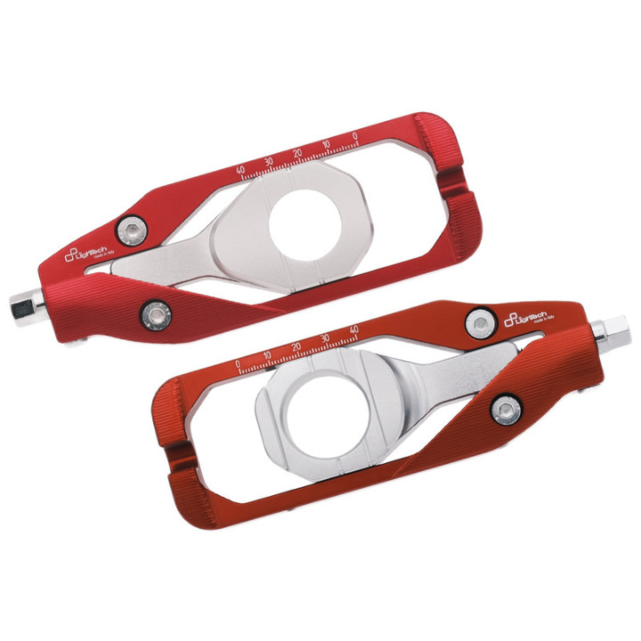 Tendeur de chaîne Lightech - Rouge TEYA003ROS | Oxmoto