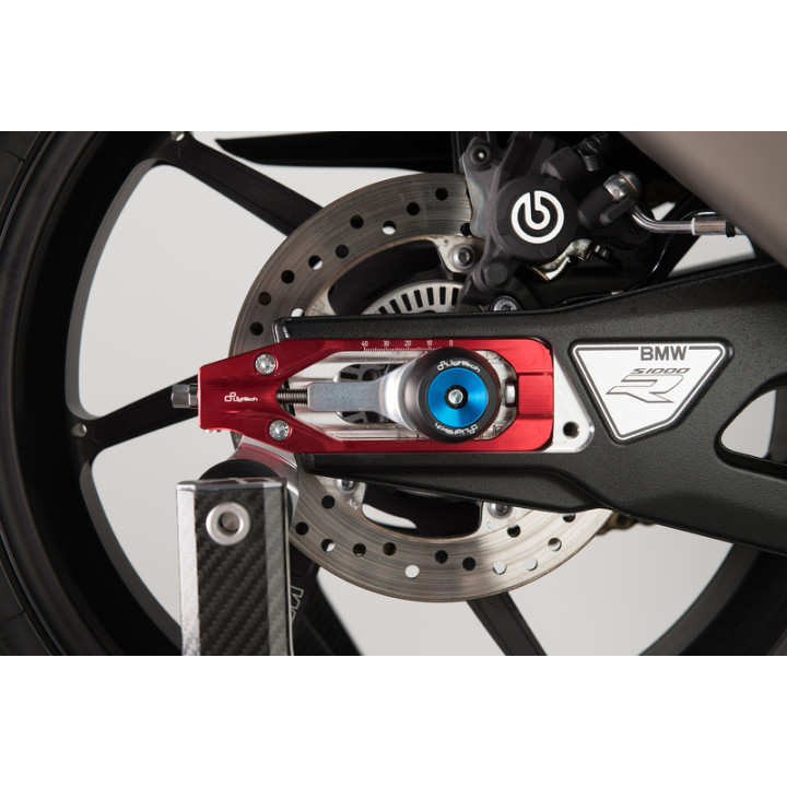 Tendeur de chaîne Lightech - Rouge TEBM003ROS | Oxmoto